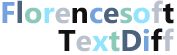 Florencesoft TextDiff compares and finds the differences between text files, source code, xml, scripts. Compares folders (directories) on Windows.